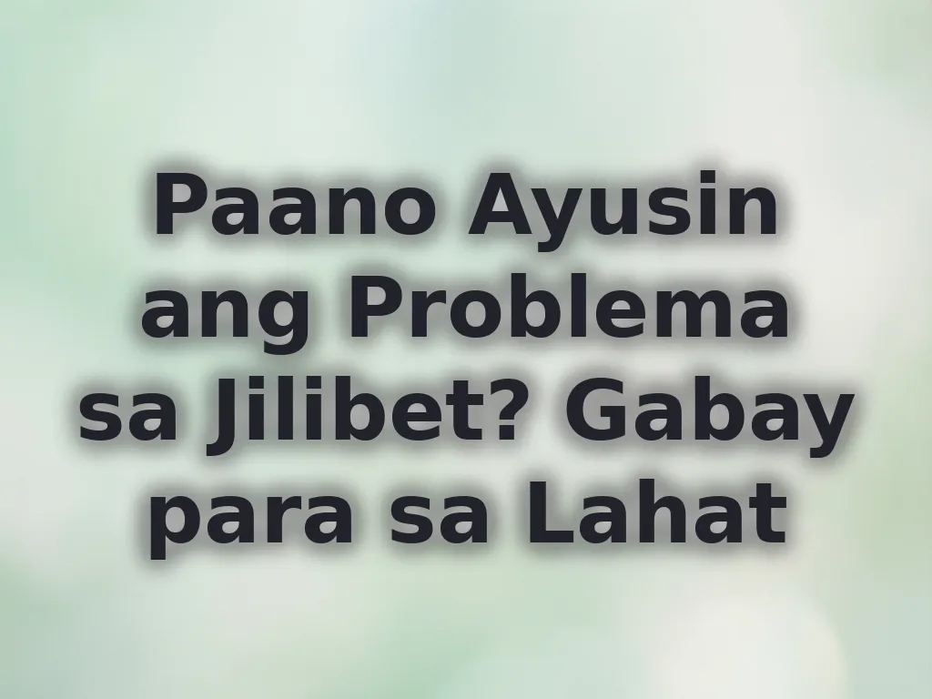Solusyon sa problema
